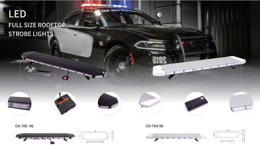 38 Inch Led Strobe Flashing Light Bar Amber Emergency Warning Lights for Trucks Construction Vehicles