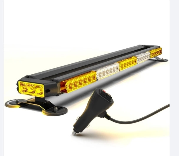 38 Inch Led Strobe Flashing Light Bar Amber Emergency Warning Lights for Trucks Construction Vehicles